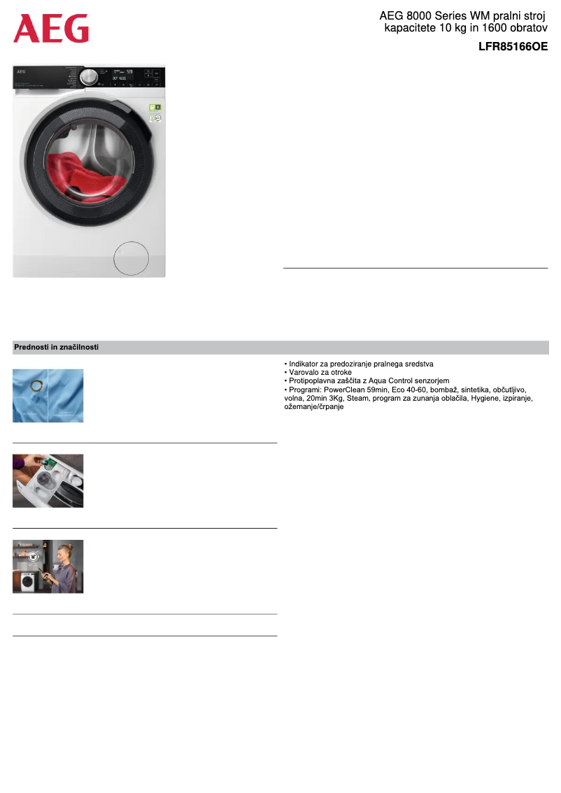 Image de la première page du manuel de l'appareil 8000 Series LFR85166OE