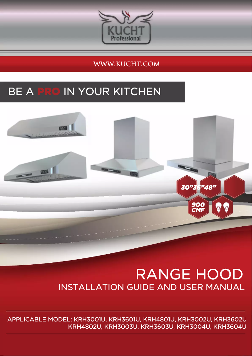 Page 1 de la notice Manuel utilisateur Kucht KRH4801U