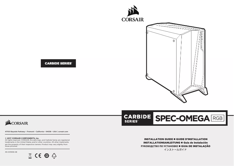 Image de la première page du manuel de l'appareil Carbide SPEC-OMEGA RGB