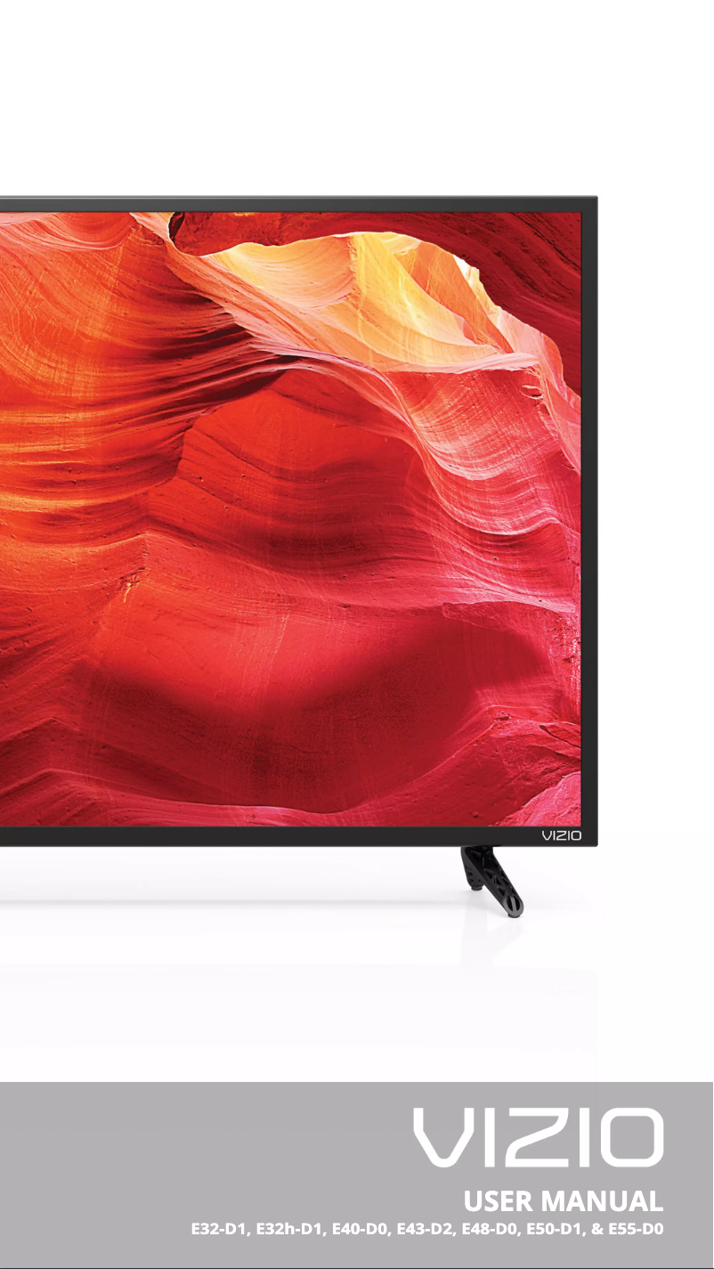 Page 1 de la notice Manuel utilisateur VIZIO E40-D0
