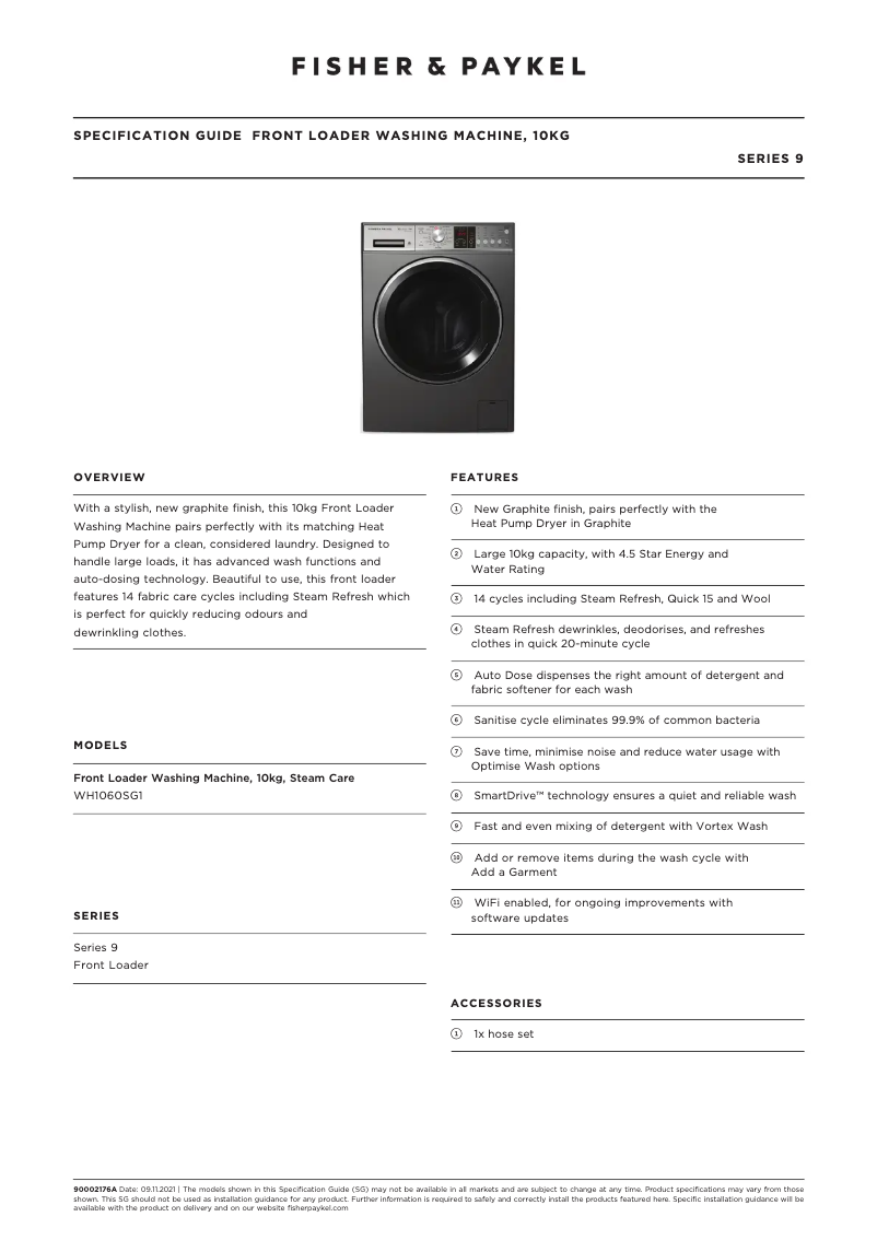 Imagen de la primera página del manual del dispositivo WH1060SG1