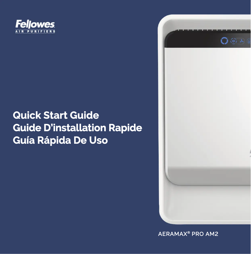 Page 1 de la notice Guide de démarrage rapide Fellowes AeraMax Pro AM2