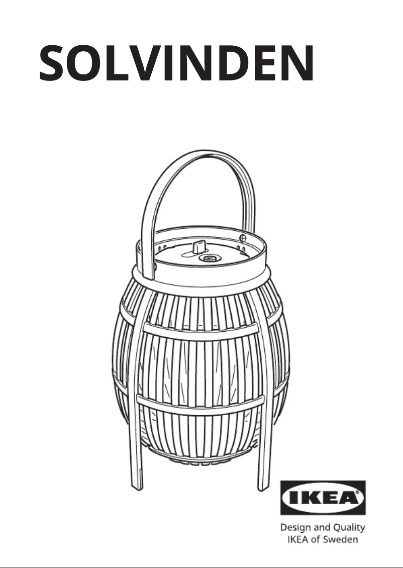 Page 1 de la notice Manuel utilisateur Ikea SOLVINDEN 705.718.74