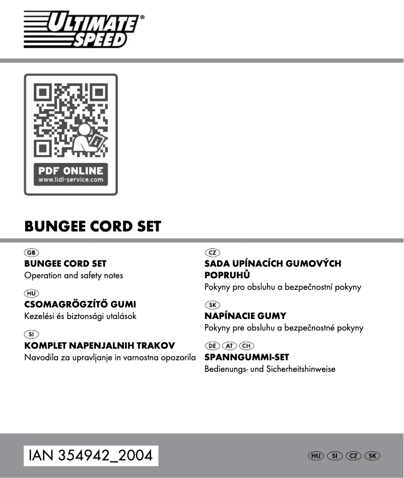 Page n°1 - Manuel utilisateur Ultimate Speed HG02121C-1