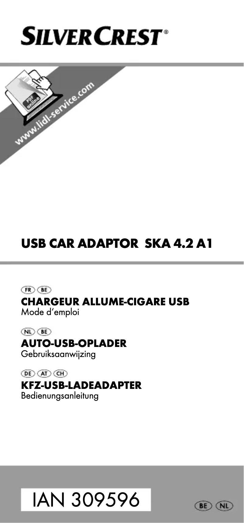 Page 1 de la notice Manuel utilisateur SilverCrest SLM 4 B1