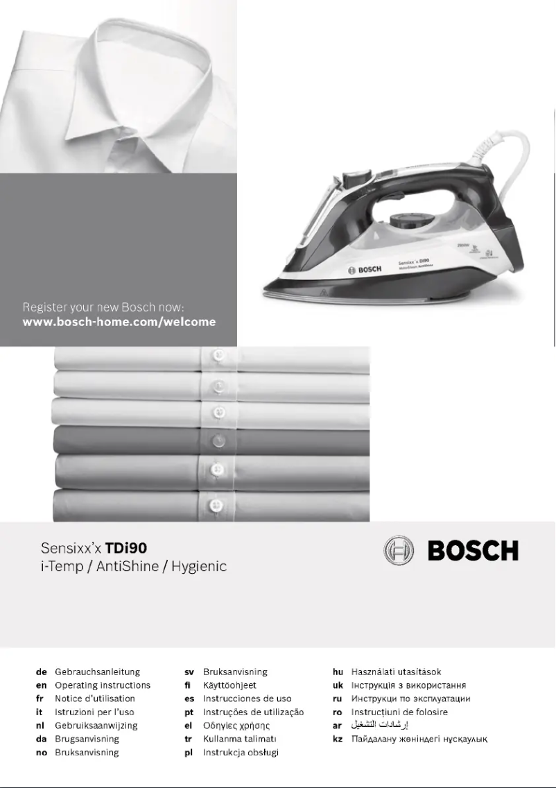 Page 1 de la notice Manuel utilisateur Bosch Sensixx'x DI90 TDI902839W