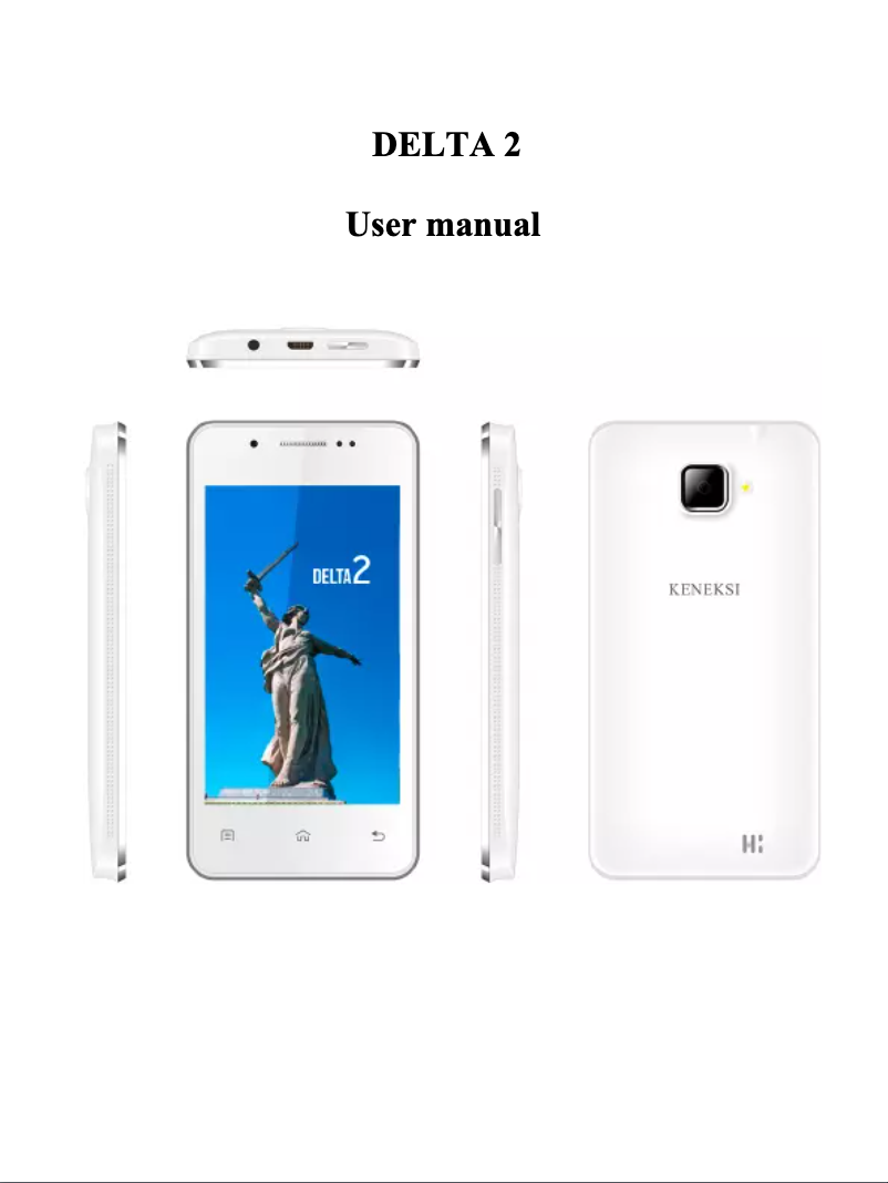 Page n°1 - Manuel utilisateur Keneksi Delta 2