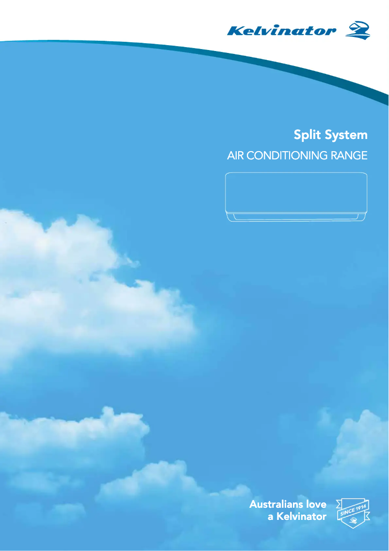 Page 1 de la notice Manuel utilisateur Kelvinator KSV35CRG