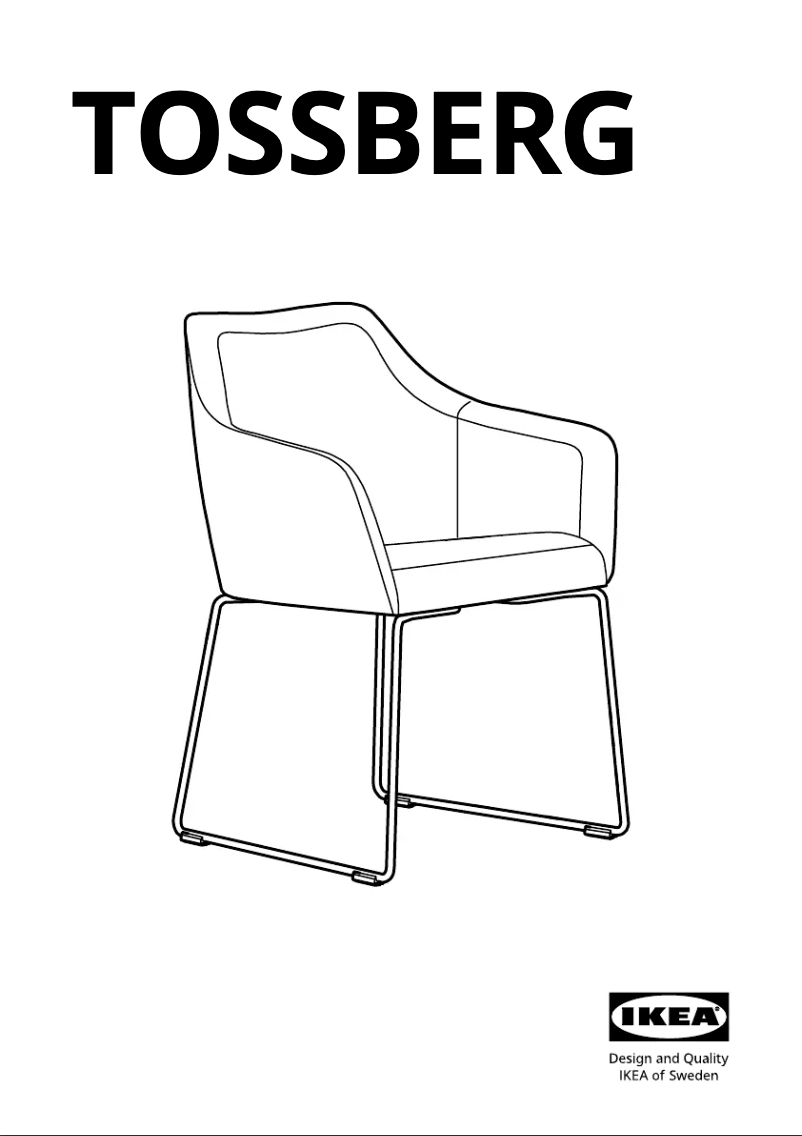 Page 1 de la notice Manuel utilisateur Ikea TOSSBERG 905.511.20