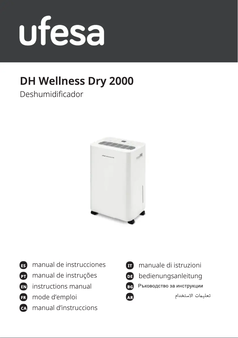 Page n°1 - Manuel utilisateur Ufesa Wellness Dry 2000