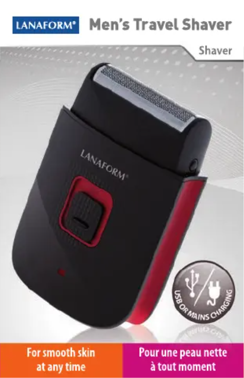 Image de la première page du manuel de l'appareil Men's Travel Shaver