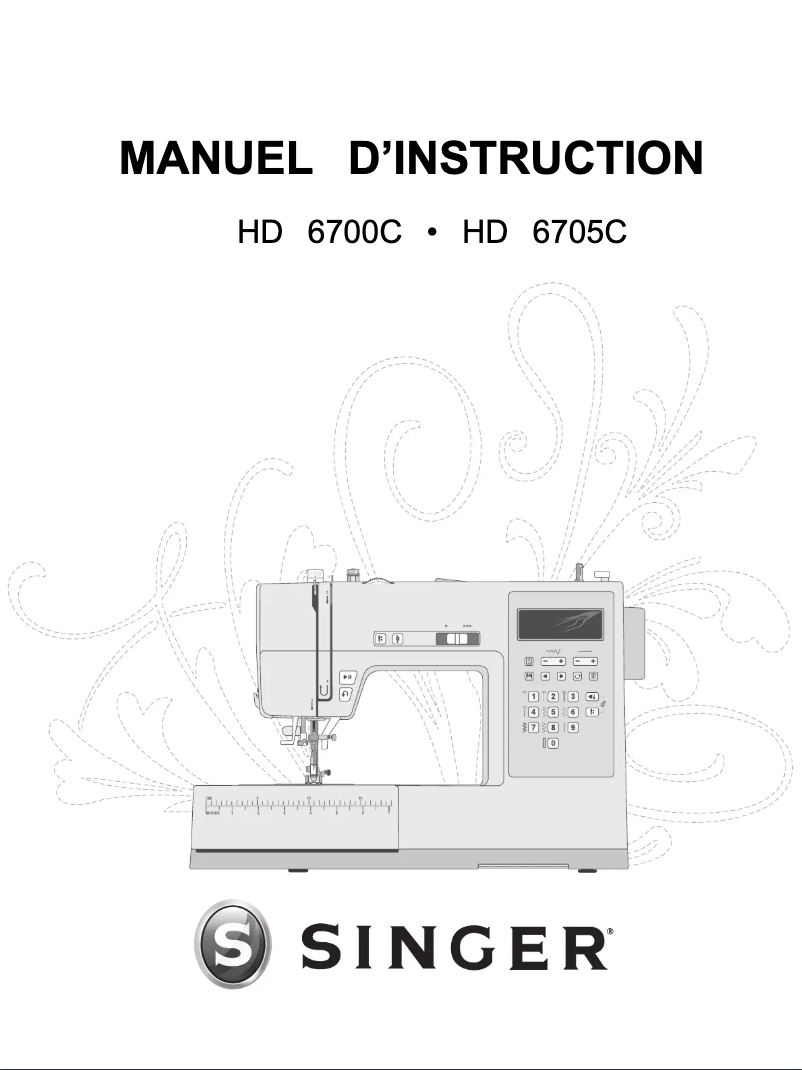 Page n°1 - Manuel utilisateur Singer HD 6705C
