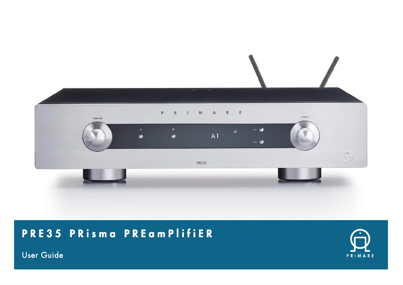 Page 1 de la notice Manuel utilisateur Primare PRE35