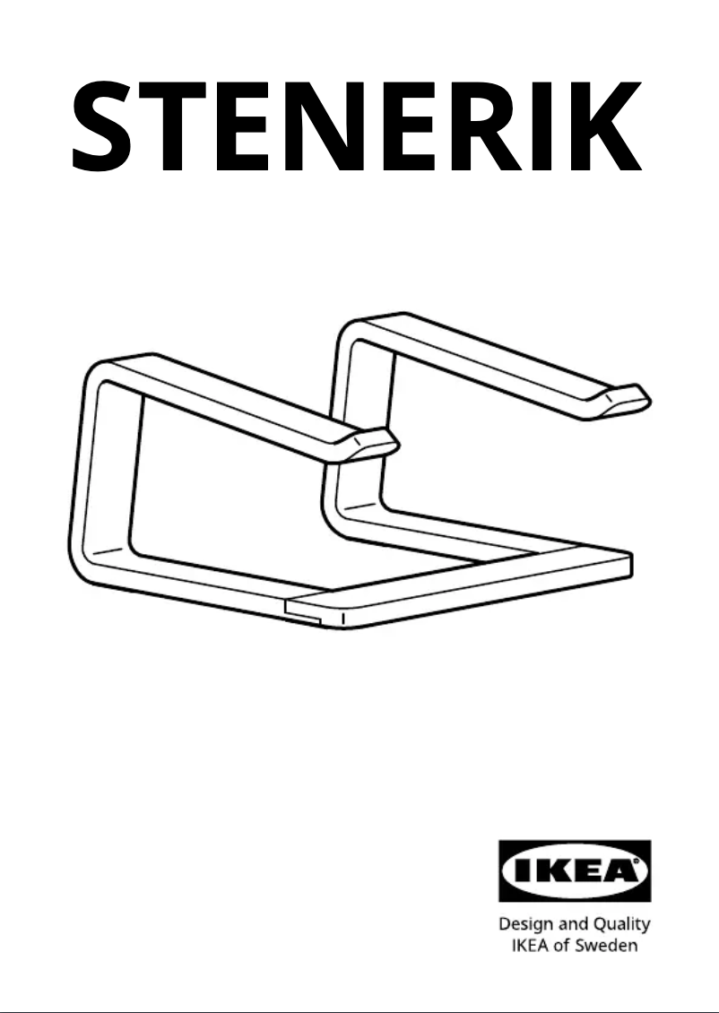 Page 1 de la notice Manuel utilisateur Ikea STENERIK 605.640.15