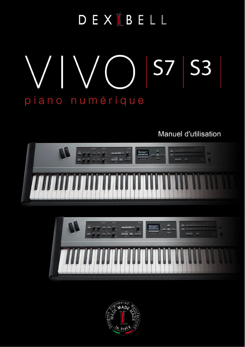 Page 1 de la notice Manuel utilisateur Dexibell VIVO S7