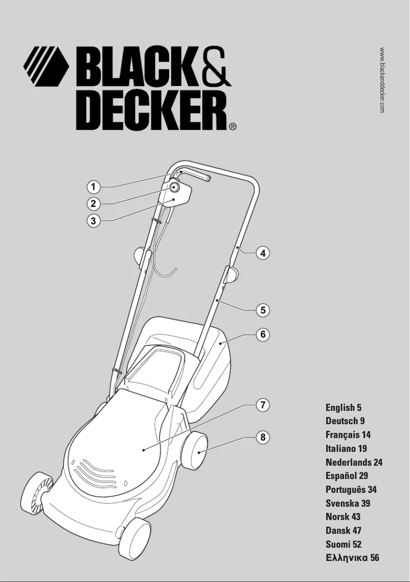 Page n°1 - Manuel utilisateur Black & Decker GR292 Type 1