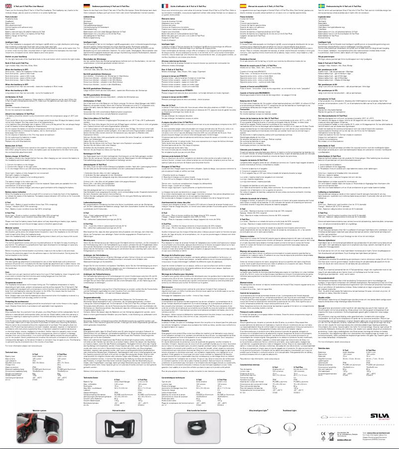 Image de la première page du manuel de l'appareil X-Trail Plus