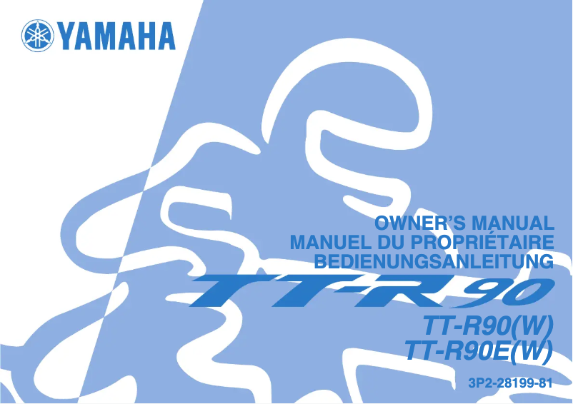 Page 1 of the manual User Manual Yamaha TT-R90 (2006)