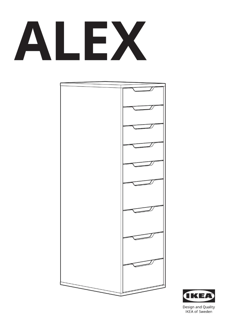 Página 1 del manual Manual de usuario Ikea ALEX 904.834.52