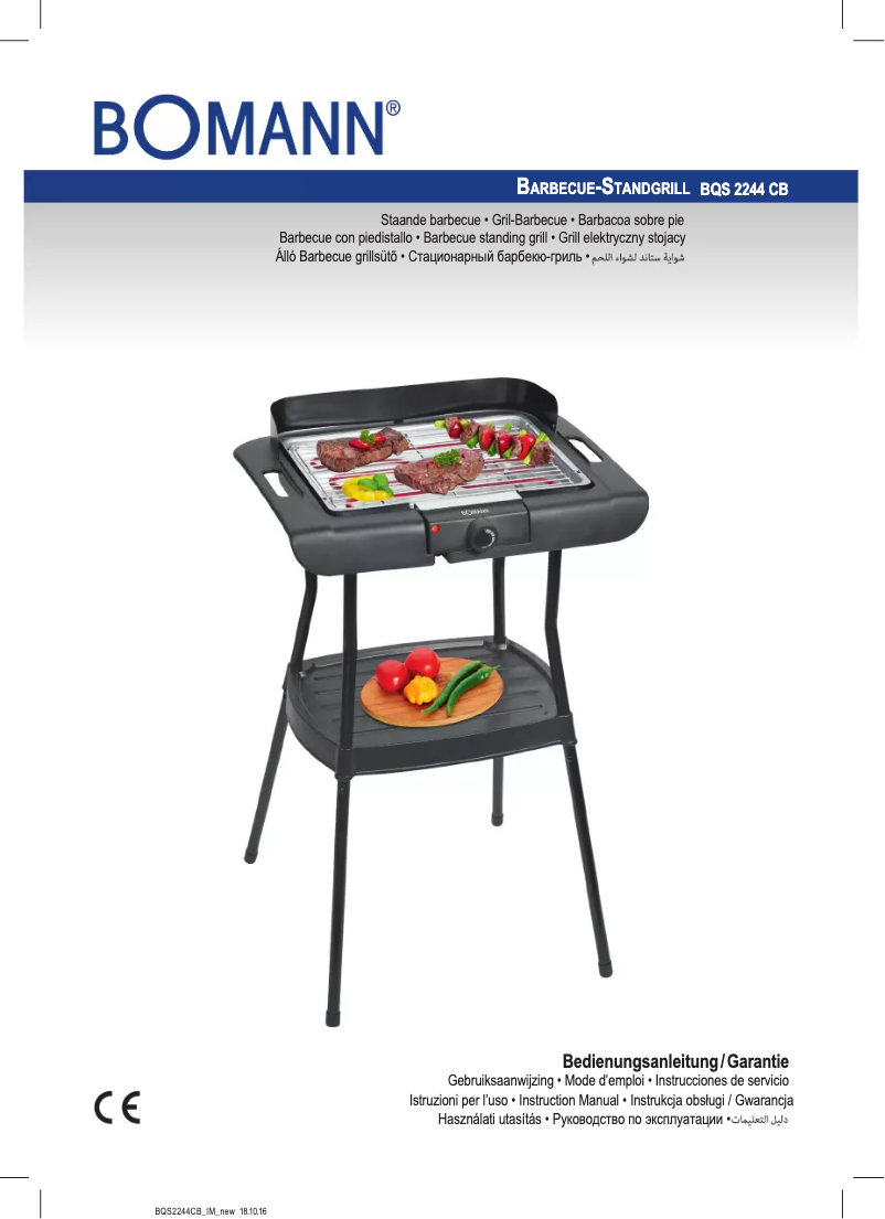 Page 1 de la notice Manuel utilisateur Bomann BQS 2244 CB