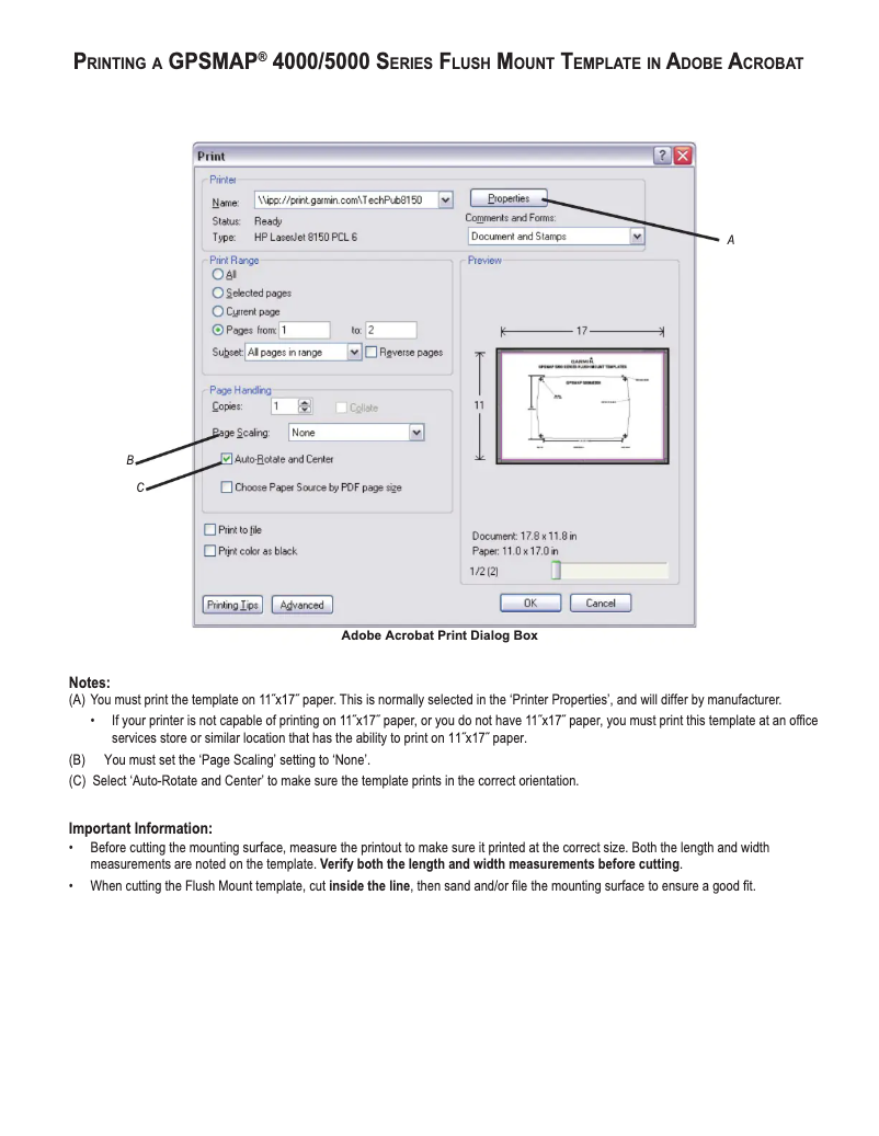 Page n°1 - Manuel utilisateur Garmin GPSMap 5000