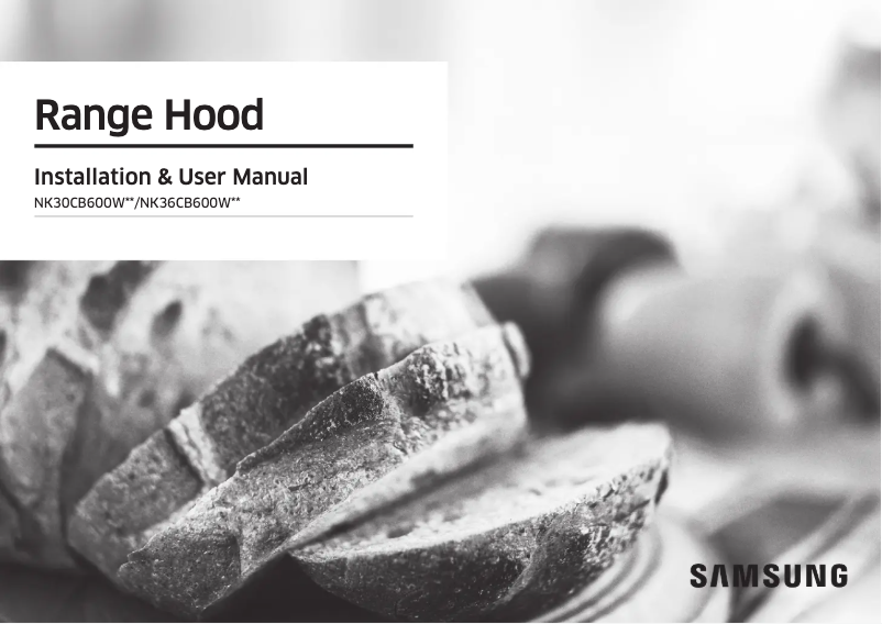 Página 1 del manual Guía de instalación Samsung NK36CB600WCG
