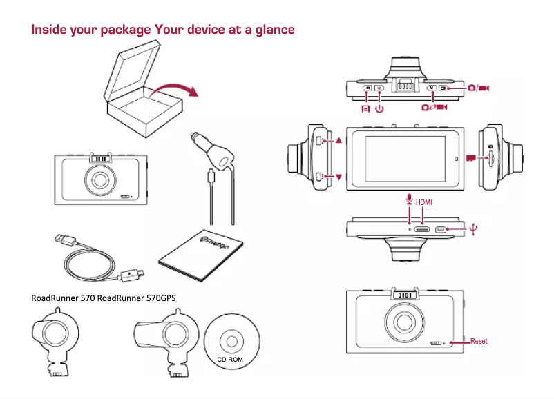 Page 1 de la notice Manuel utilisateur Prestigio Roadrunner 570