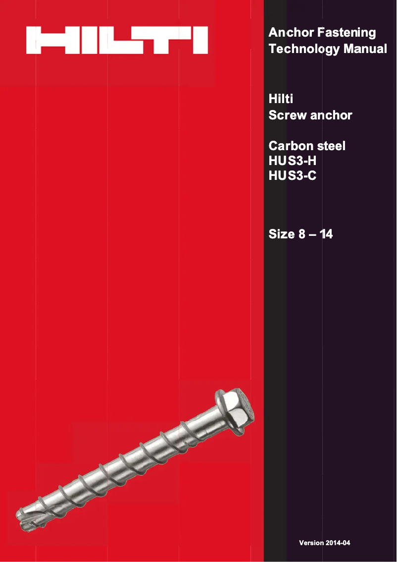 Page 1 de la notice Manuel utilisateur Hilti HUS3-H