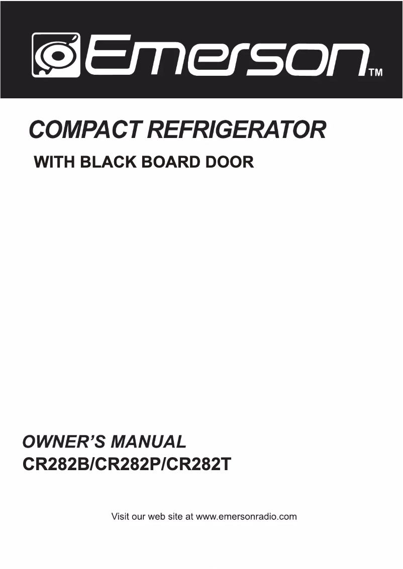 Page 1 de la notice Manuel utilisateur Emerson CR282B