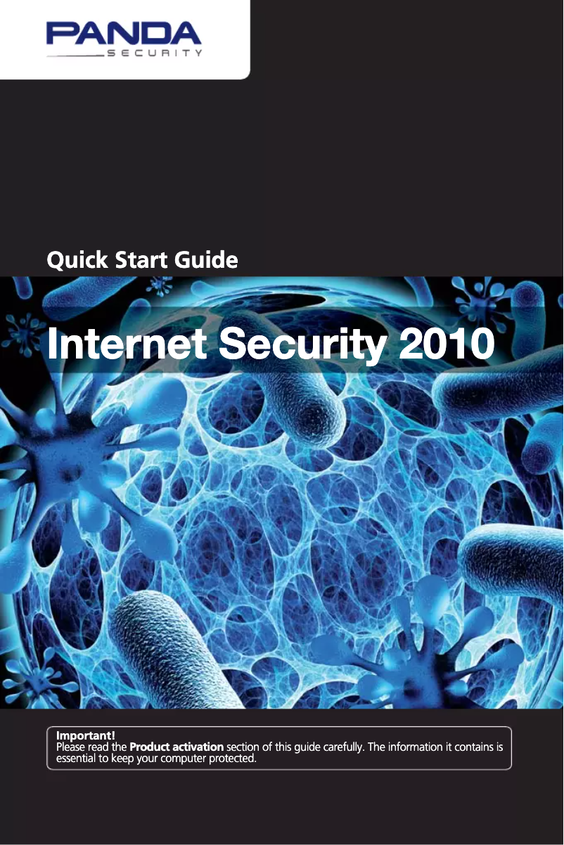 Page n°1 - Manuel utilisateur Formjet Innovations Panda Internet Security 2010