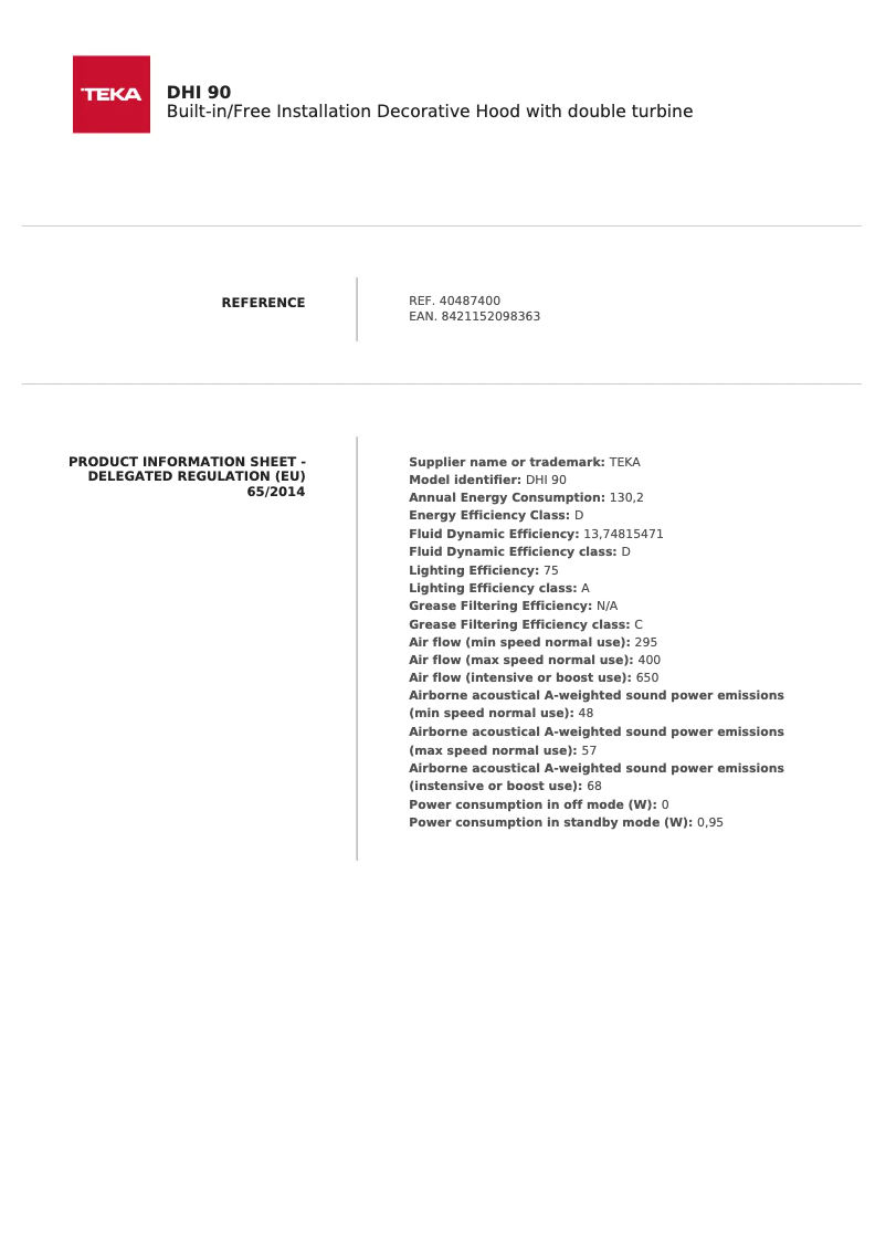 Image de la première page du manuel de l'appareil DHI 90