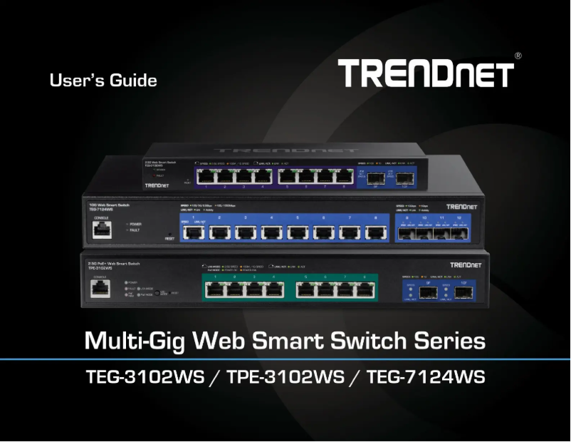 Page n°1 - Manuel utilisateur TRENDnet TEG-3524S