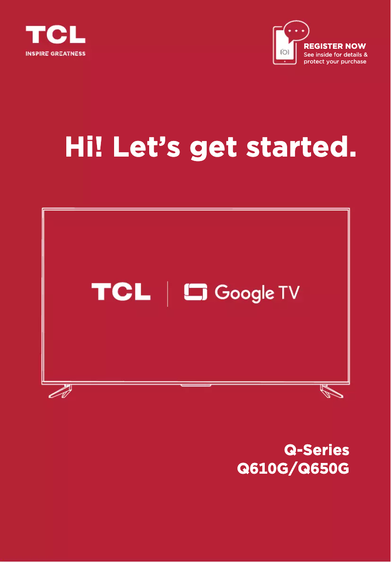 Image de la première page du manuel de l'appareil 85Q650G