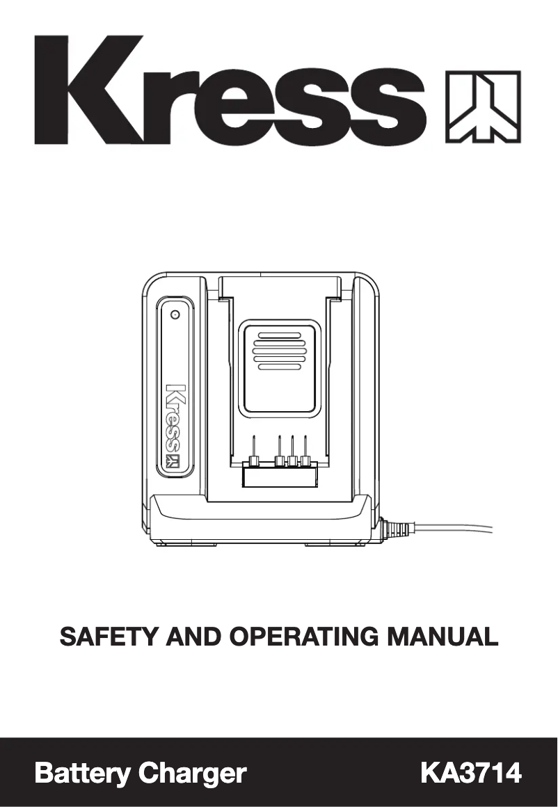 Page n°1 - Manuel utilisateur Kress KA3714