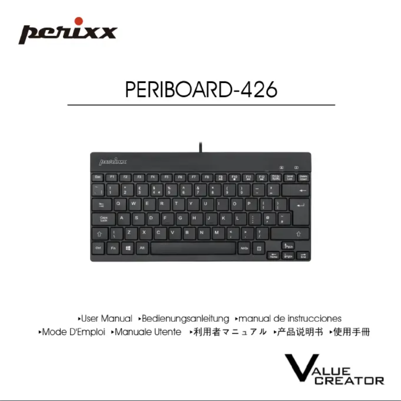 Image de la première page du manuel de l'appareil Periboard-426