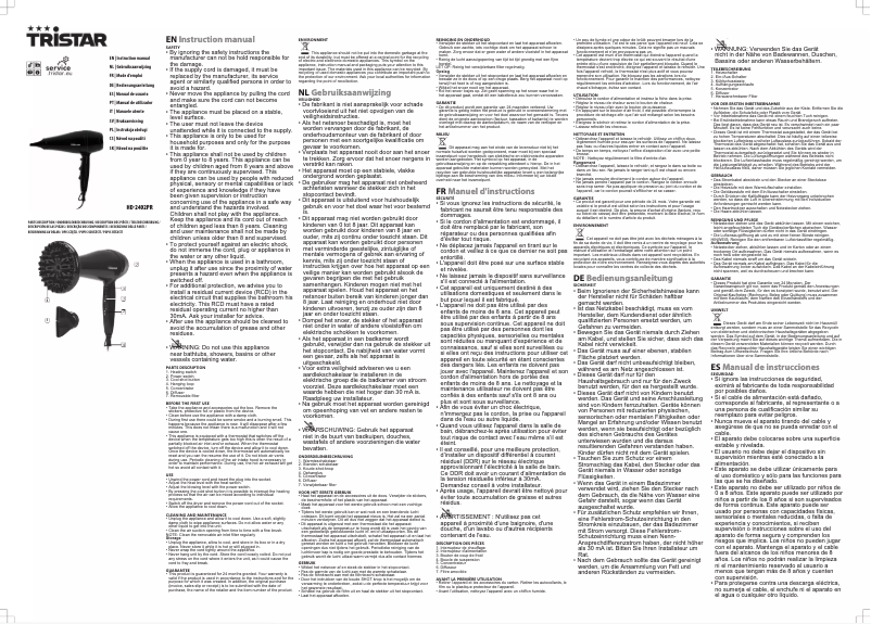 Image de la première page du manuel de l'appareil PD-8741PR