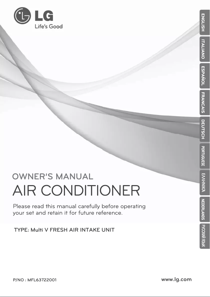 Page n°1 - Manuel utilisateur LG MULTI V URNU96GB8Z2