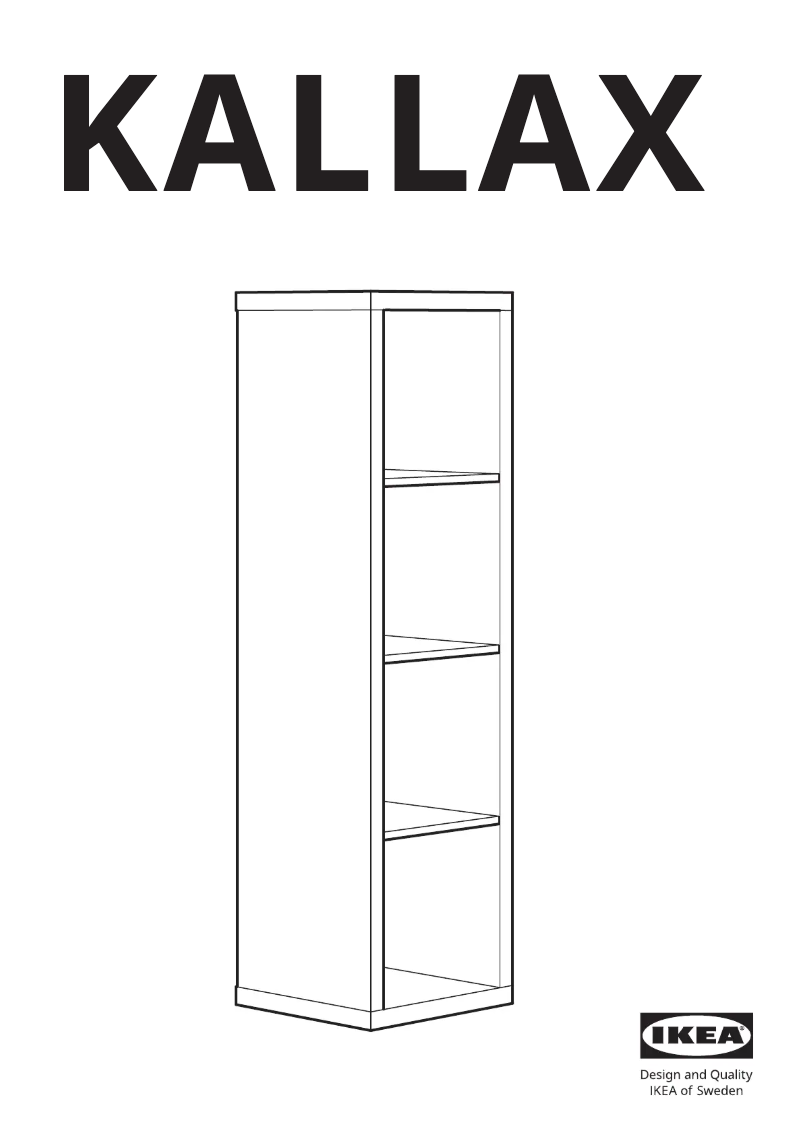 Página 1 del manual Manual de usuario Ikea KALLAX 303.601.47