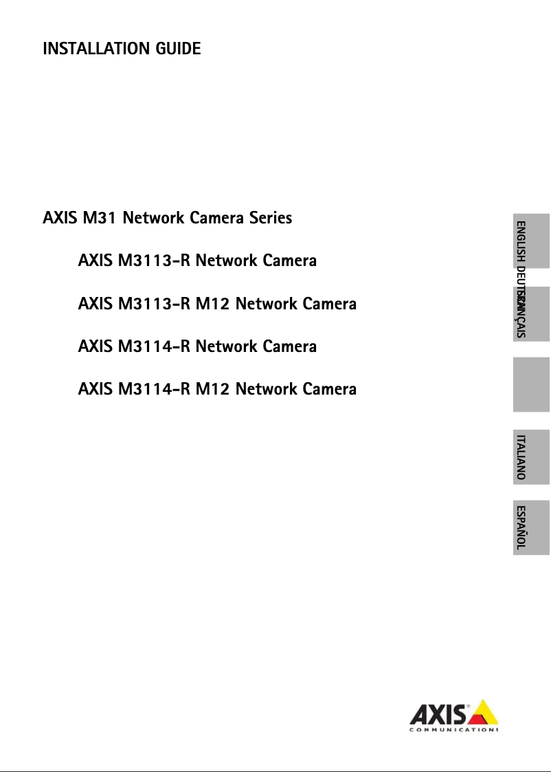 Image de la première page du manuel de l'appareil M3113-R M12