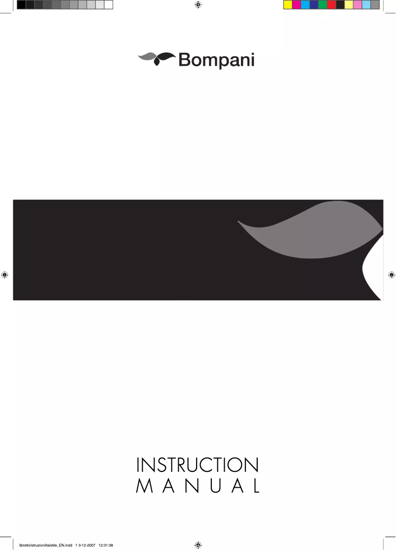 Page n°1 - Manuel utilisateur Bompani BI243VFA