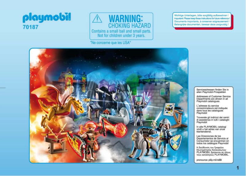 Página 1 del manual Manual de usuario Playmobil 70187