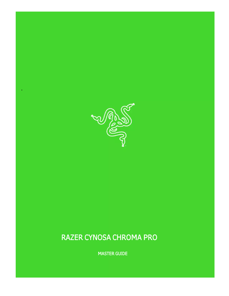 Image de la première page du manuel de l'appareil Cynosa Chroma Pro