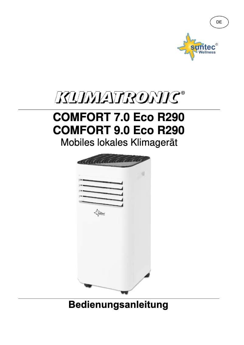 Image de la première page du manuel de l'appareil Comfort 9.0 Eco R290