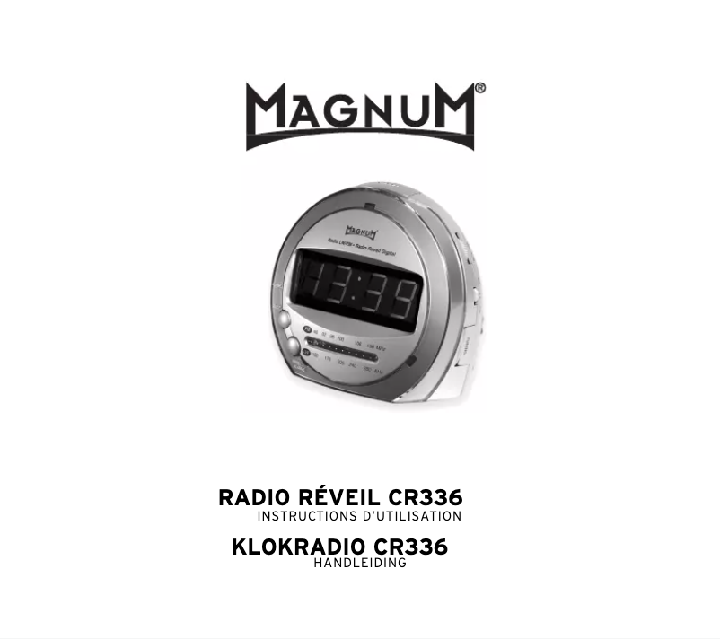 Page n°1 - Manuel utilisateur Magnum CR336