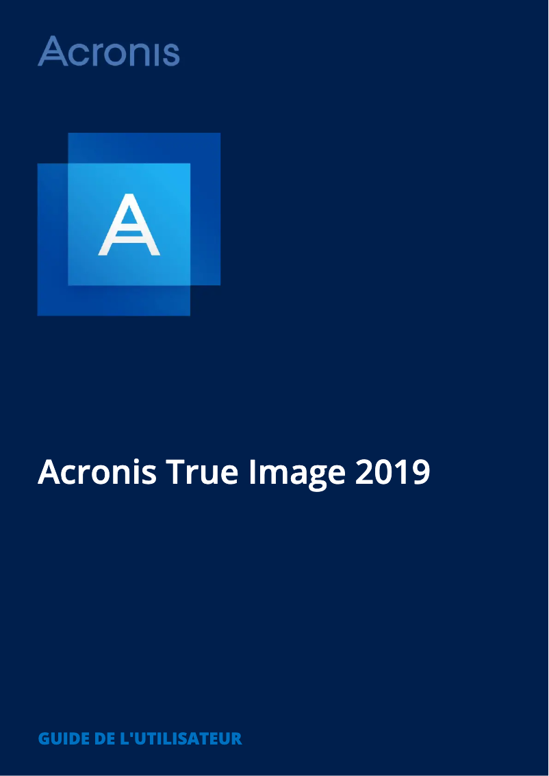 Página 1 del manual Manual de usuario Acronis True Image 2019