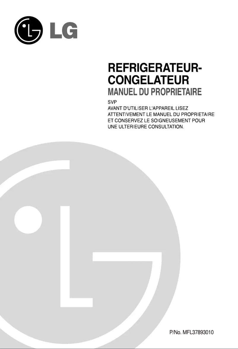 Página 1 del manual Manual de usuario LG GR-B652YC