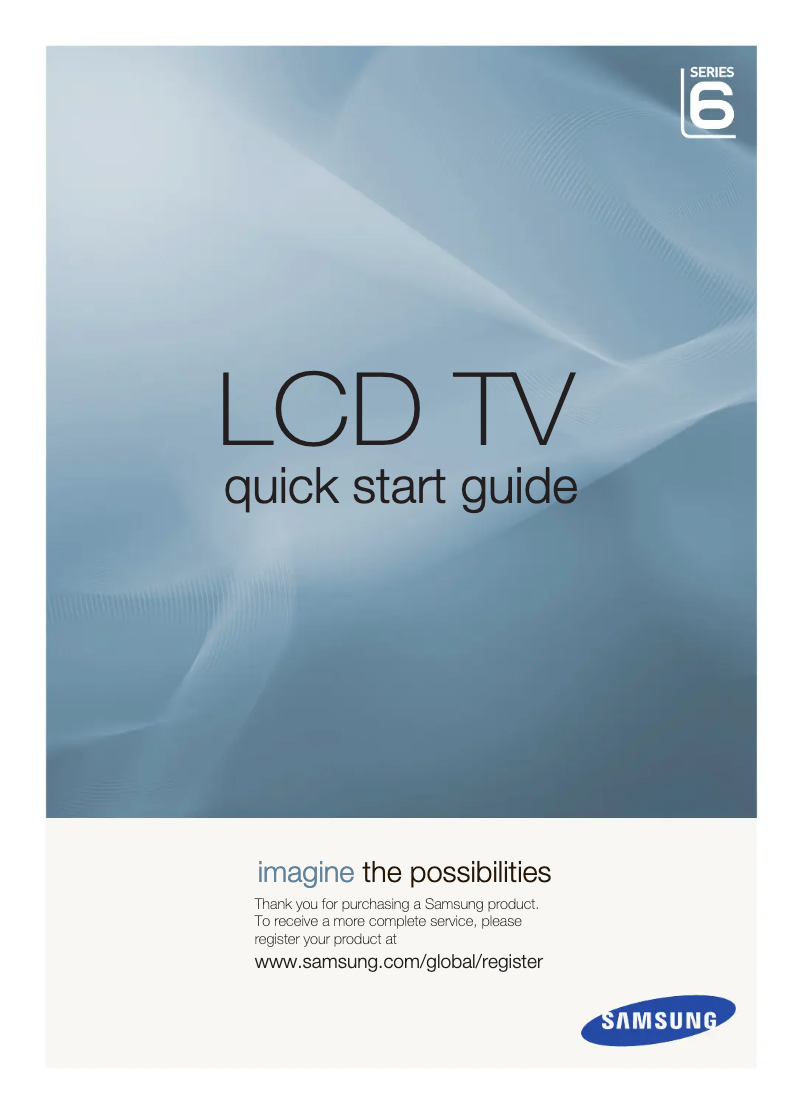 Page n°1 - Guide d'installation Samsung LE46A686M1F