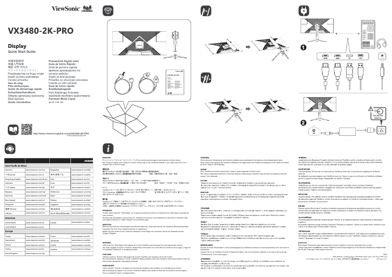 Image de la première page du manuel de l'appareil VX3480-2K-PRO