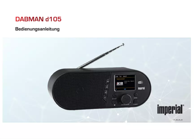 Page 1 de la notice Manuel utilisateur Imperial DABMAN d105