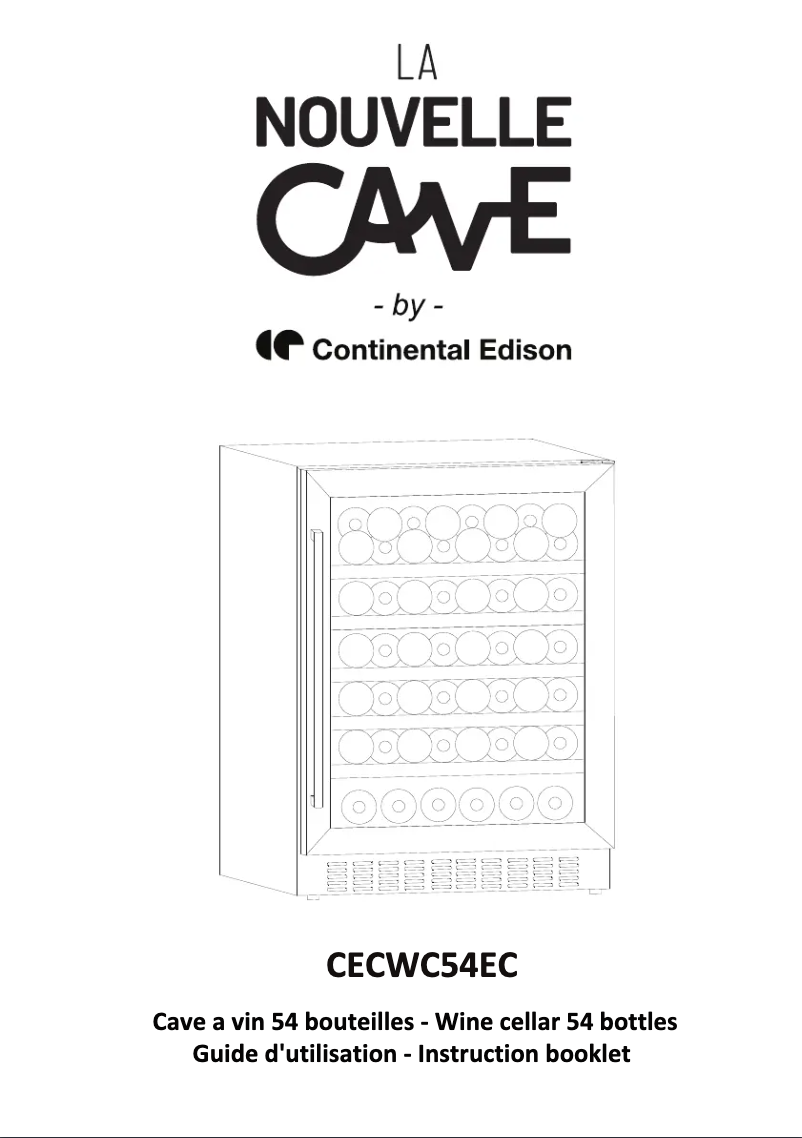 Page n°1 - Manuel utilisateur Continental Edison CECWC54EC